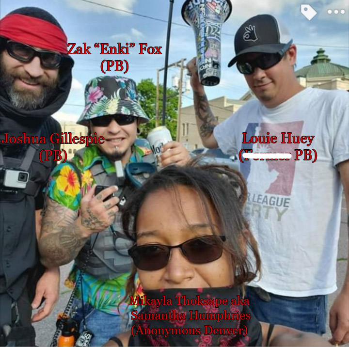 mikayla thoksape samantha humphries louie huey george floyd protest